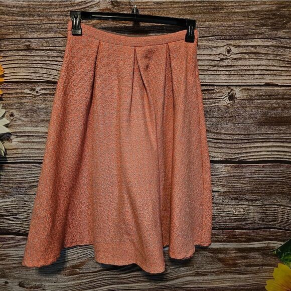 Best Society skirt Women's medium orange/tweed Pre-owned - Picture 1 of 7
